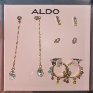 Aldo gold earring set-NEW